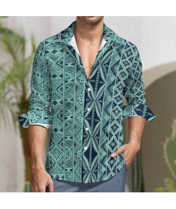 Chemise mata fond bleu imprimée gatu Jusqu'à 80% De Réduction