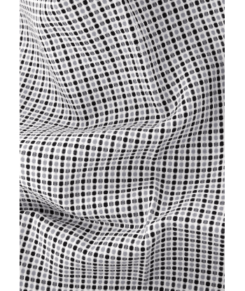 Chemise cintrée blanche à motifs noirs et gris 50-70% off 