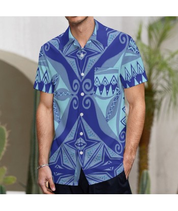 Chemise hévi imprimée bleu Pour