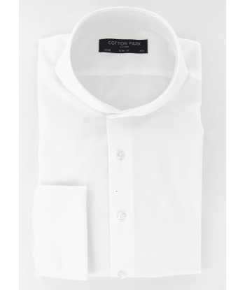 Chemise blanche col cutaway à poignets mousquetaires votre restaurant rapide dans 