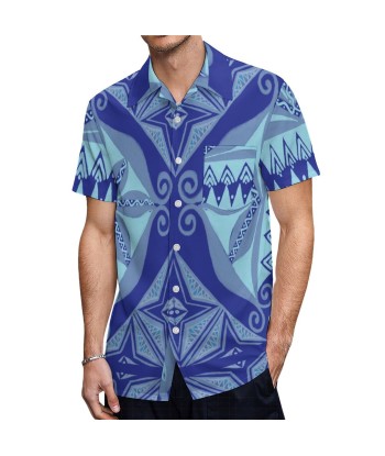 Chemise hévi imprimée bleu Pour