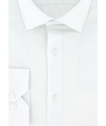 Chemise cintrée en lin coton blanc votre