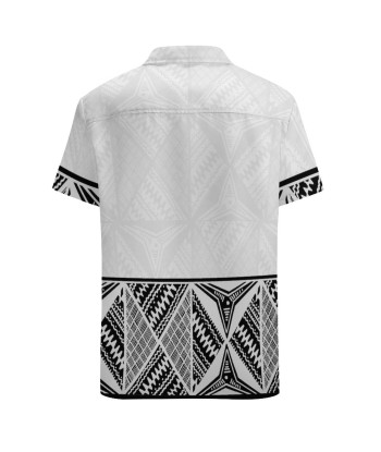 Chemise hévi blanc imprimée gatu noir france