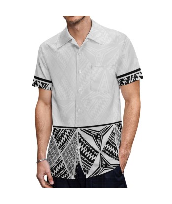 Chemise hévi blanc imprimée gatu noir france