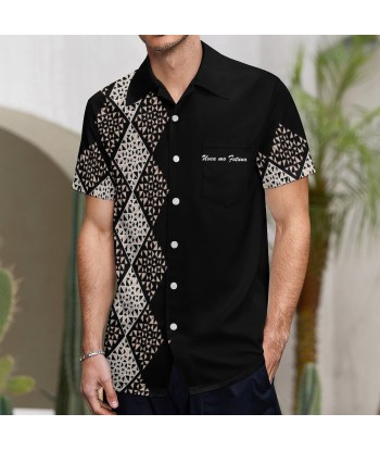 Chemise hévi noir imprimée sur le site 