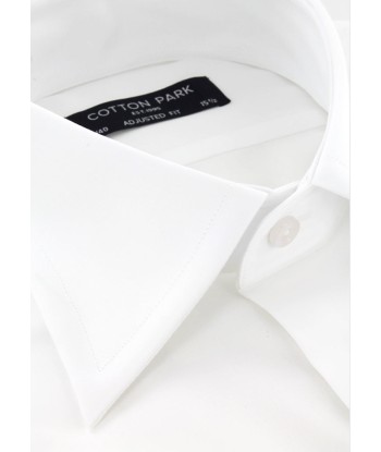 Fitted shirt with French collar in white cotton satin Comment ça marche