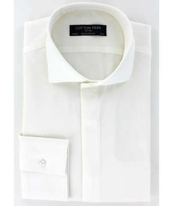 Off-white fitted ceremonial shirt with broken collar pour bénéficier 