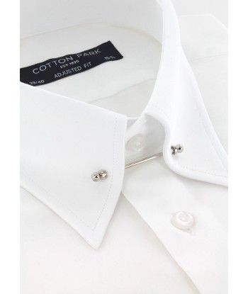 Fitted shirt with white English collar online