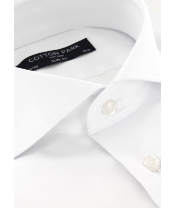 White fitted shirt with Italian collar and French cuffs Toutes les collections ici