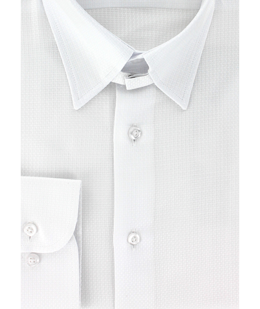 White dobby tab collar shirt Pour