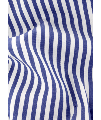 Double-twisted shirt with blue stripes Profitez des Offres !