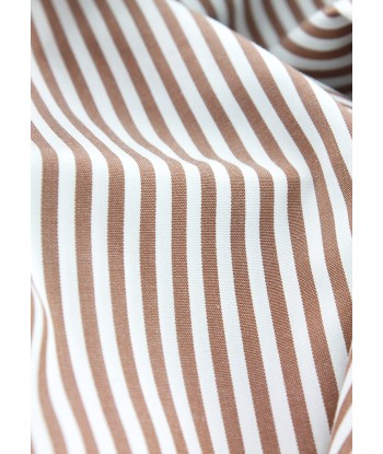 Brown stick stripe classic shirt de France