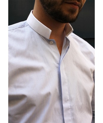 Inverted collar fitted shirt la livraison gratuite