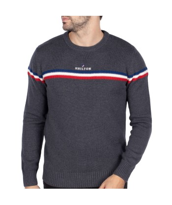 Pull col rond tricolore Paris Déstockage Promo